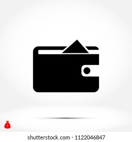 Purse icon vector, Vector EPS 10 illustration style