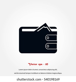 Purse icon vector, Vector EPS 10 illustration style