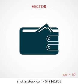 Purse icon vector, Vector EPS 10 illustration style