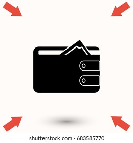 Purse icon vector, Vector EPS 10 illustration style