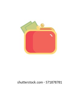 Purse icon. Vector illustration