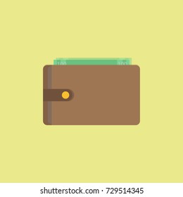 Purse icon. Vector illustration.