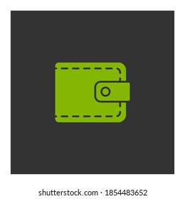 Purse icon. Vector illustration EPS 10.