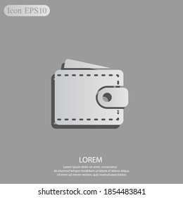 icono del bolso. Ilustración del vector EPS 10.
