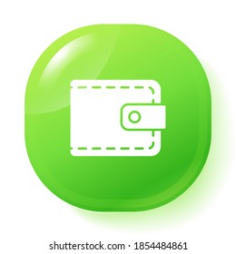 Icono de la cartera. Ilustración del vector EPS 10.