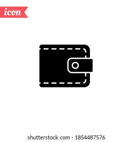 Purse icon. Vector illustration EPS 10.