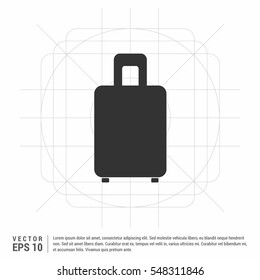 purse icon vector illustration eps10. Isolated badge flat design for website or app - stock graphics


