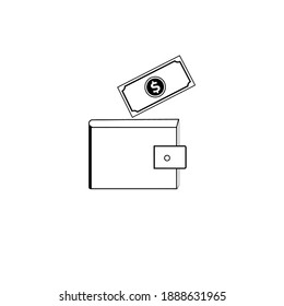 purse icon vector illustration logo template