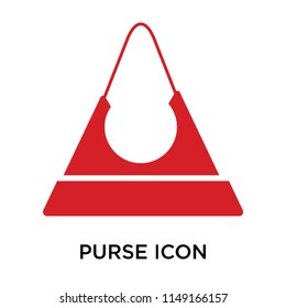 Purse icon vector isolated on white background for your web and mobile app design, Purse logo concept
