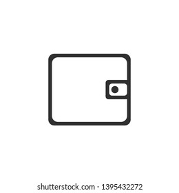 Purse icon vector isolated on white background. Vector illustration. Eps 10.