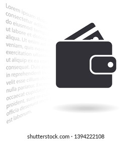 Purse icon vector . Lorem Ipsum Illustration design