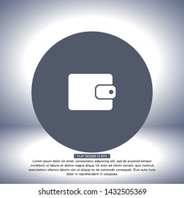 Purse icon vector . Lorem Ipsum Illustration design