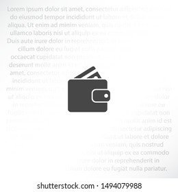 Purse icon vector . Lorem Ipsum Illustration design