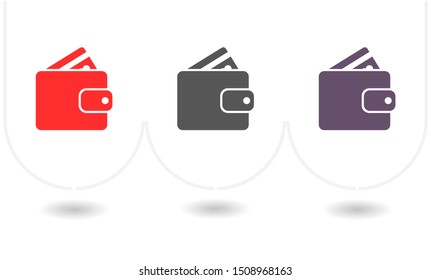 Purse icon vector . Lorem Ipsum Illustration design