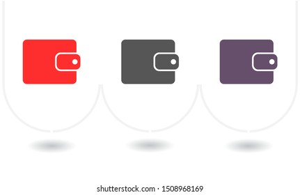 Purse icon vector . Lorem Ipsum Illustration design
