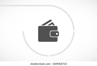 Purse icon vector . Lorem Ipsum Illustration design