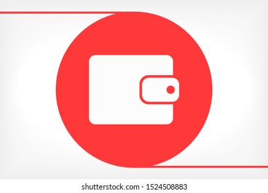 Purse icon vector . Lorem Ipsum Illustration design