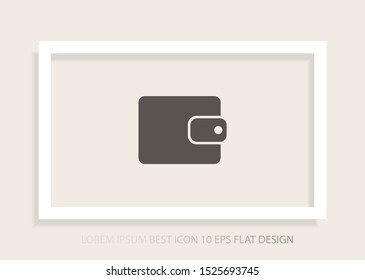 Purse icon vector . Lorem Ipsum Illustration design