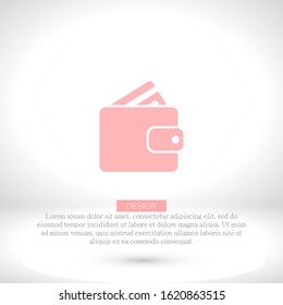 Purse icon vector . Lorem Ipsum Illustration design