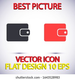 Purse icon vector . Lorem Ipsum Illustration design
