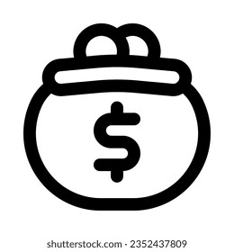 purse icon for your website, mobile, presentation, and logo design.