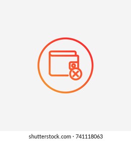Purse icon.gradient illustration isolated vector sign symbol