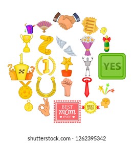 Purse icons set. Cartoon set of 25 purse vector icons for web isolated on white background