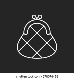 Purse line icon