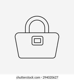 purse line icon