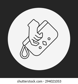 purse line icon