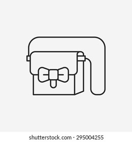 Purse line icon