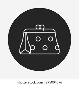 Purse line icon