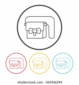 Purse line icon