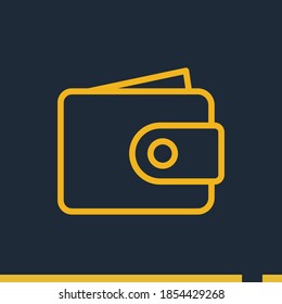 icono de la línea de malversación, ilustración del vector de contorno.