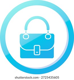 Design de ícone de vetor de linha de bolsa