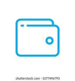 Purse line vector icon. Symbol from set Icons for your interface. Isolated on white background