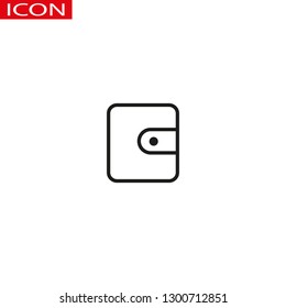 Purse, linear icon. One of a set of linear web icons - Vector