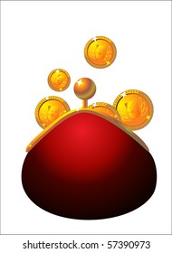 Purse and money