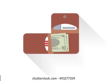 Purse for money and bank cards