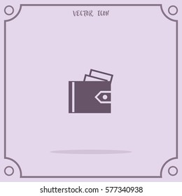 Purse, Pay, online mobile payment, bill, payment, salary, shopping concept Vector Icon.