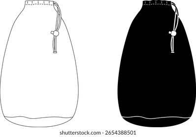 conjunto de ícones bolsa ou bolsa
