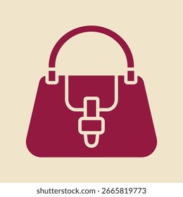 Purse red trendy useful vector Illustration design gorgeous colorful background.eps