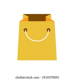 Purse shopping icon, Shopping bag icon in color icon, isolated on white background 