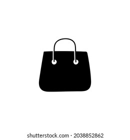 Icono de compra de bolsa, icono de bolsa de compras en un icono de glifo de forma plana y sólida, aislado en fondo blanco 