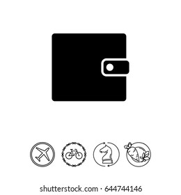 Purse simple icon