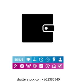 Purse simple icon