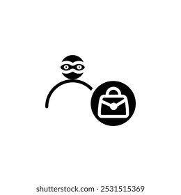 Purse snatcher icon web design in vector