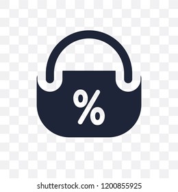 Purse transparent icon. Purse symbol design from Payment collection. Simple element vector illustration on transparent background.