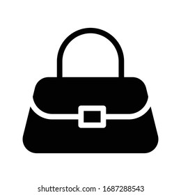 purse vector glyph flat icon 
