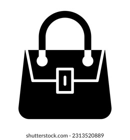Purse Vector Glyph Icon For Personal And Commercial Use.
